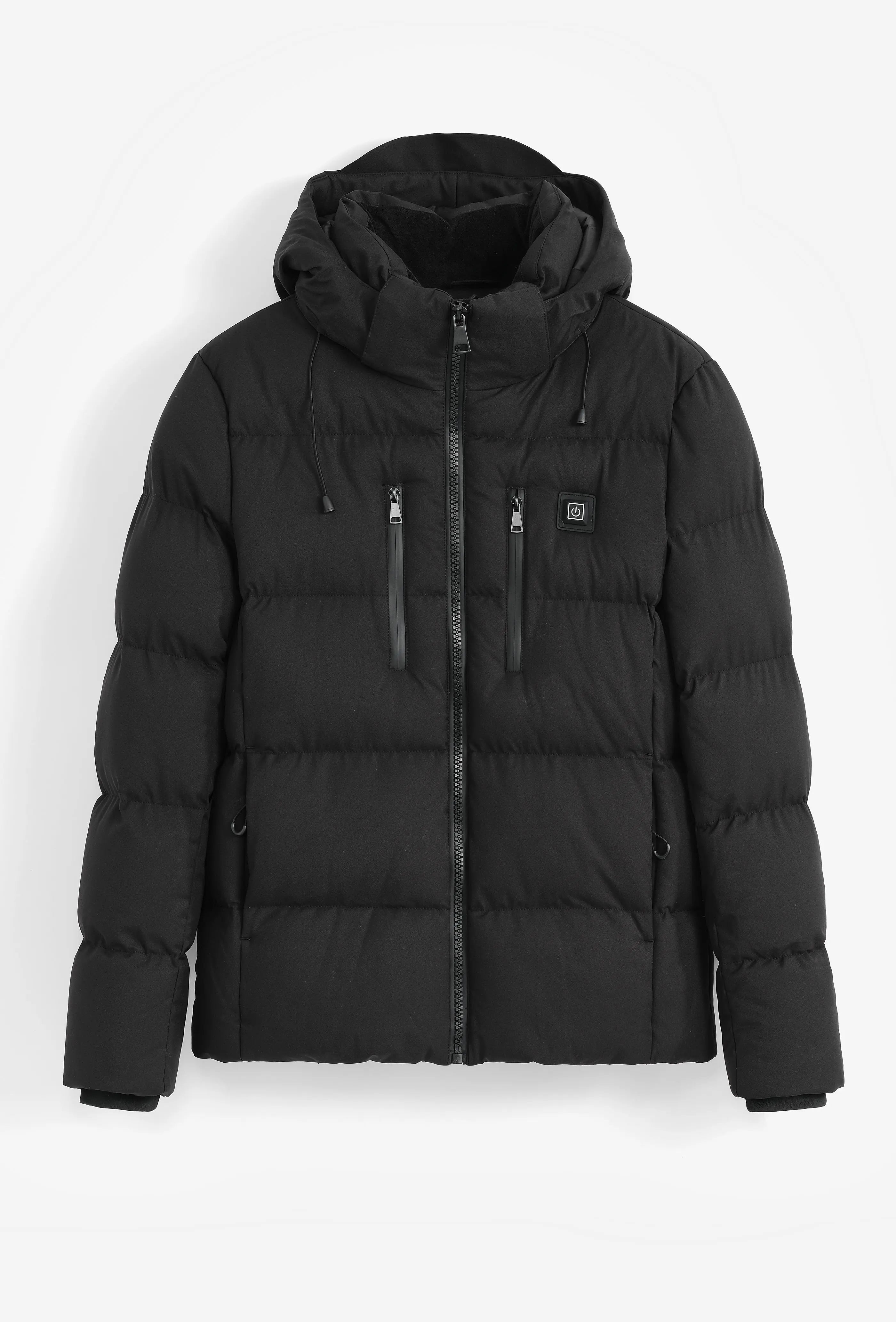 Doudoune Noire Chauffante Homme – Capuche & Zips Étanches bonhomme