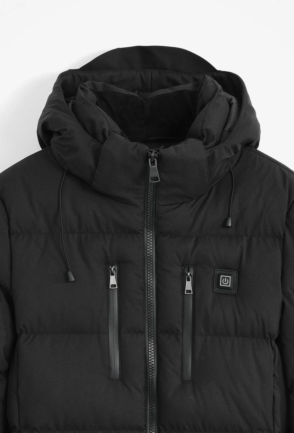 Doudoune Noire Chauffante Homme – Capuche & Zips Étanches bonhomme