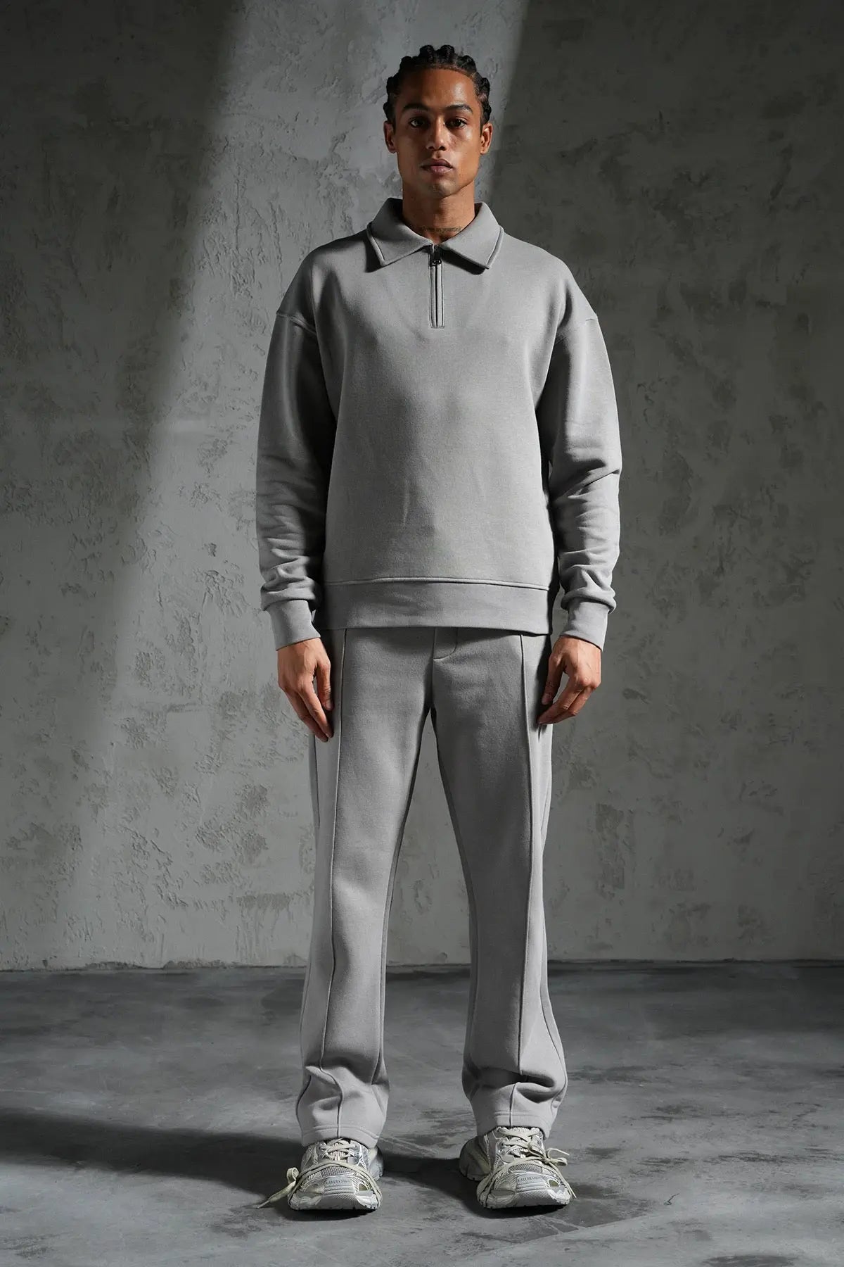 Ensemble Homme Jogging Pull Camionneur Pantalon Jogging Coupe Droite bonhomme