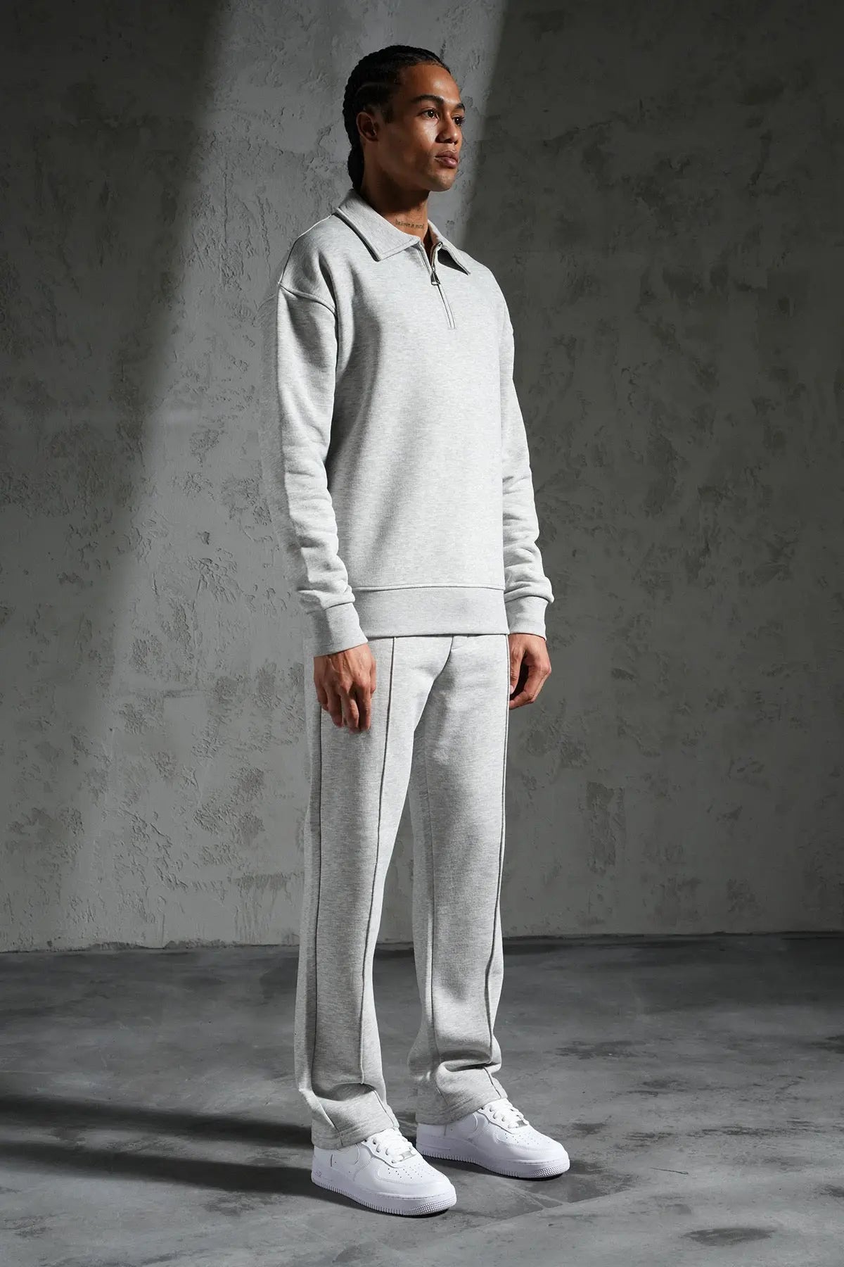 Ensemble Homme Jogging Pull Camionneur Pantalon Jogging Coupe Droite bonhomme