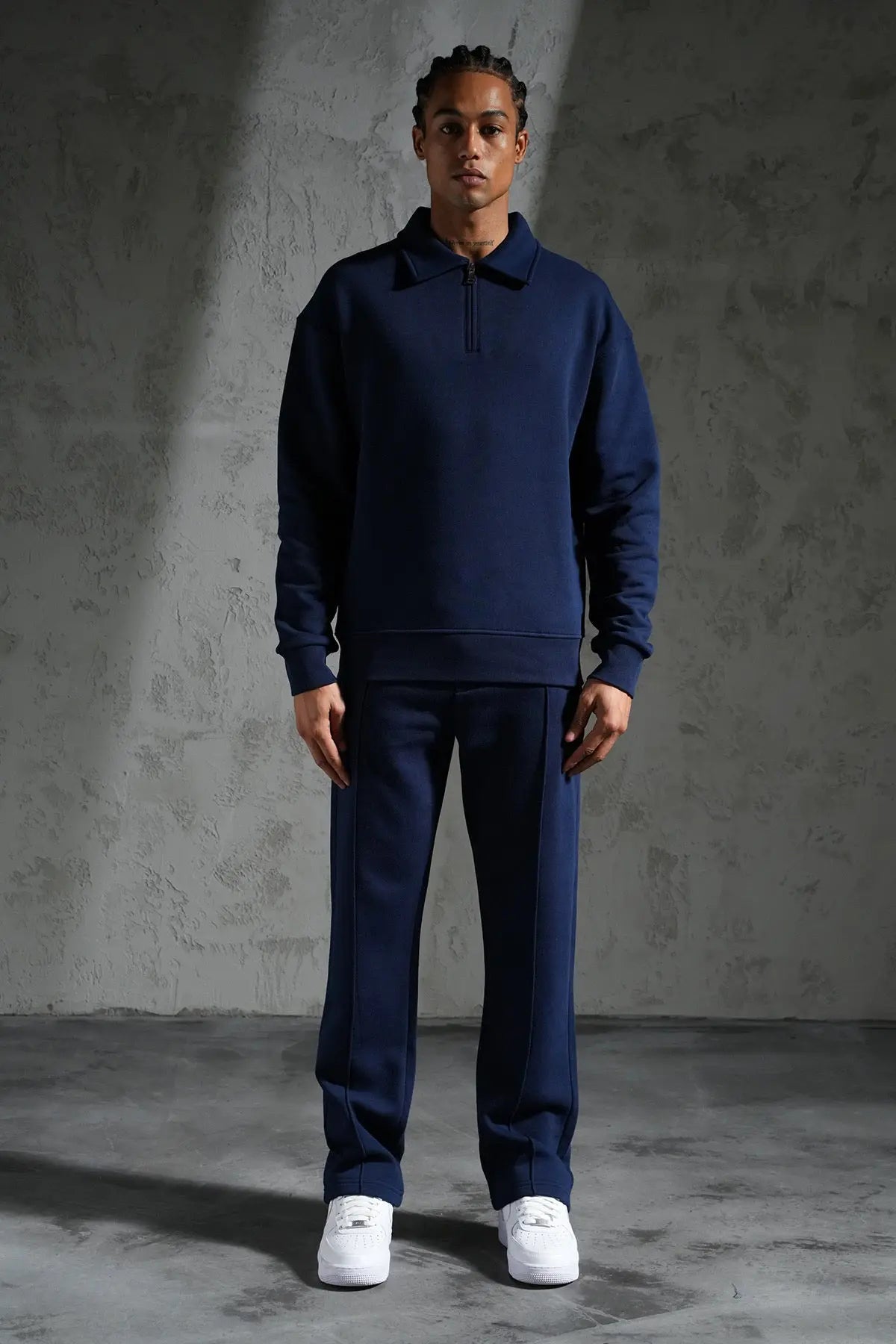 Ensemble Homme Jogging Pull Camionneur Pantalon Jogging Coupe Droite bonhomme