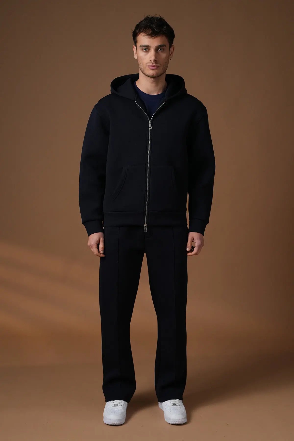 Ensemble jogging Marine zippé – IKAO Paris bonhomme