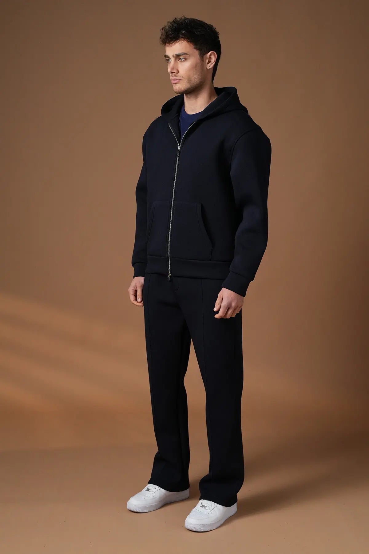 Ensemble jogging Marine zippé – IKAO Paris bonhomme