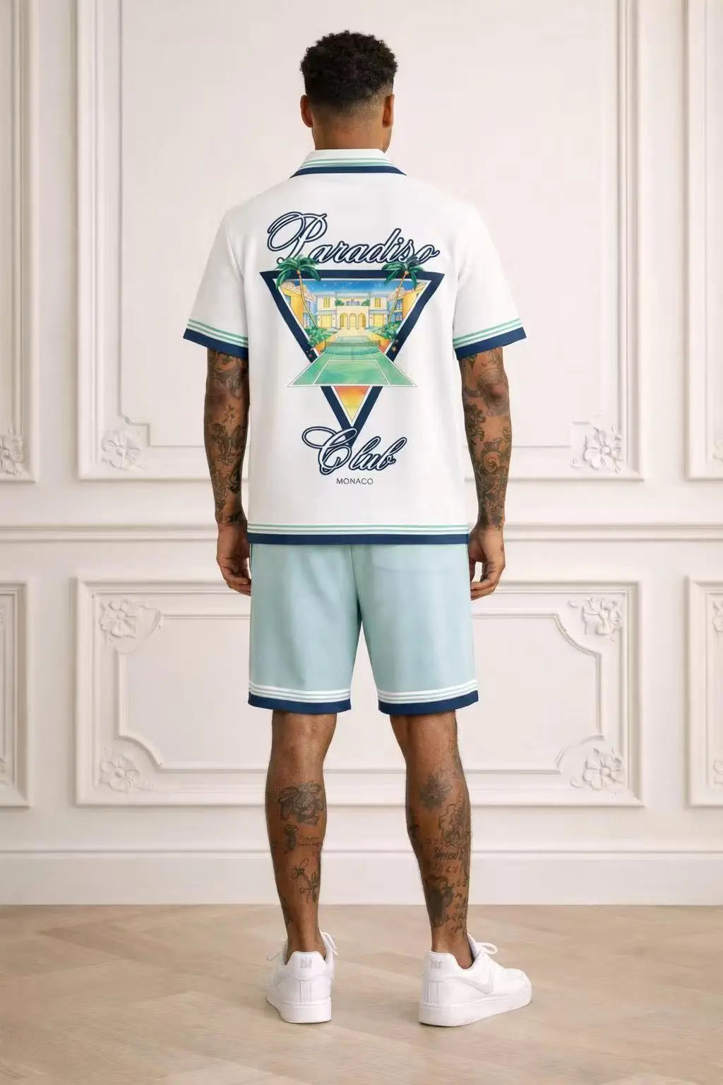 Ensemble chemise et short imprimé Paradiso Club bonhommeboutique