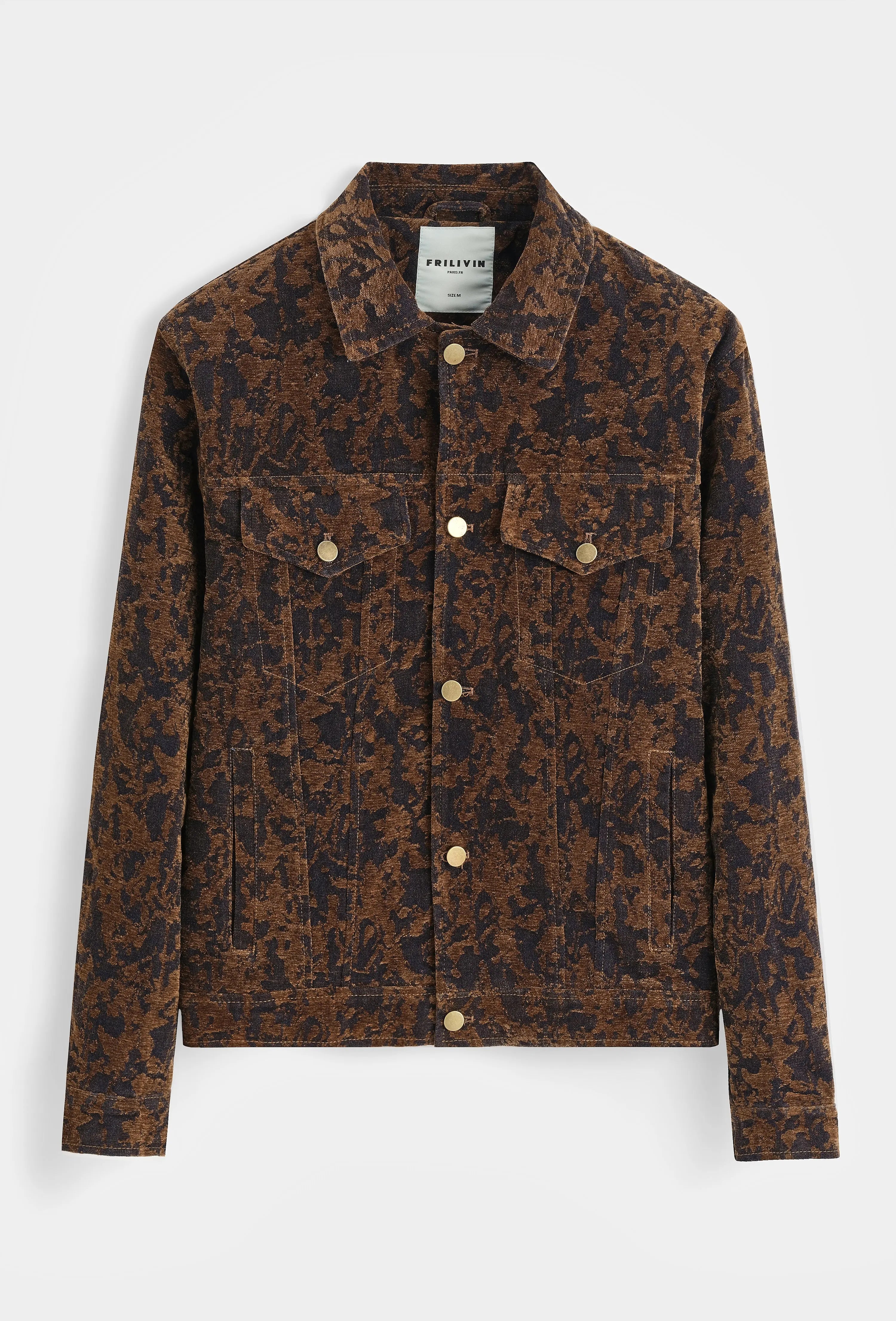 Veste homme texturée à boutons pression – coupe moderne bonhommeboutique