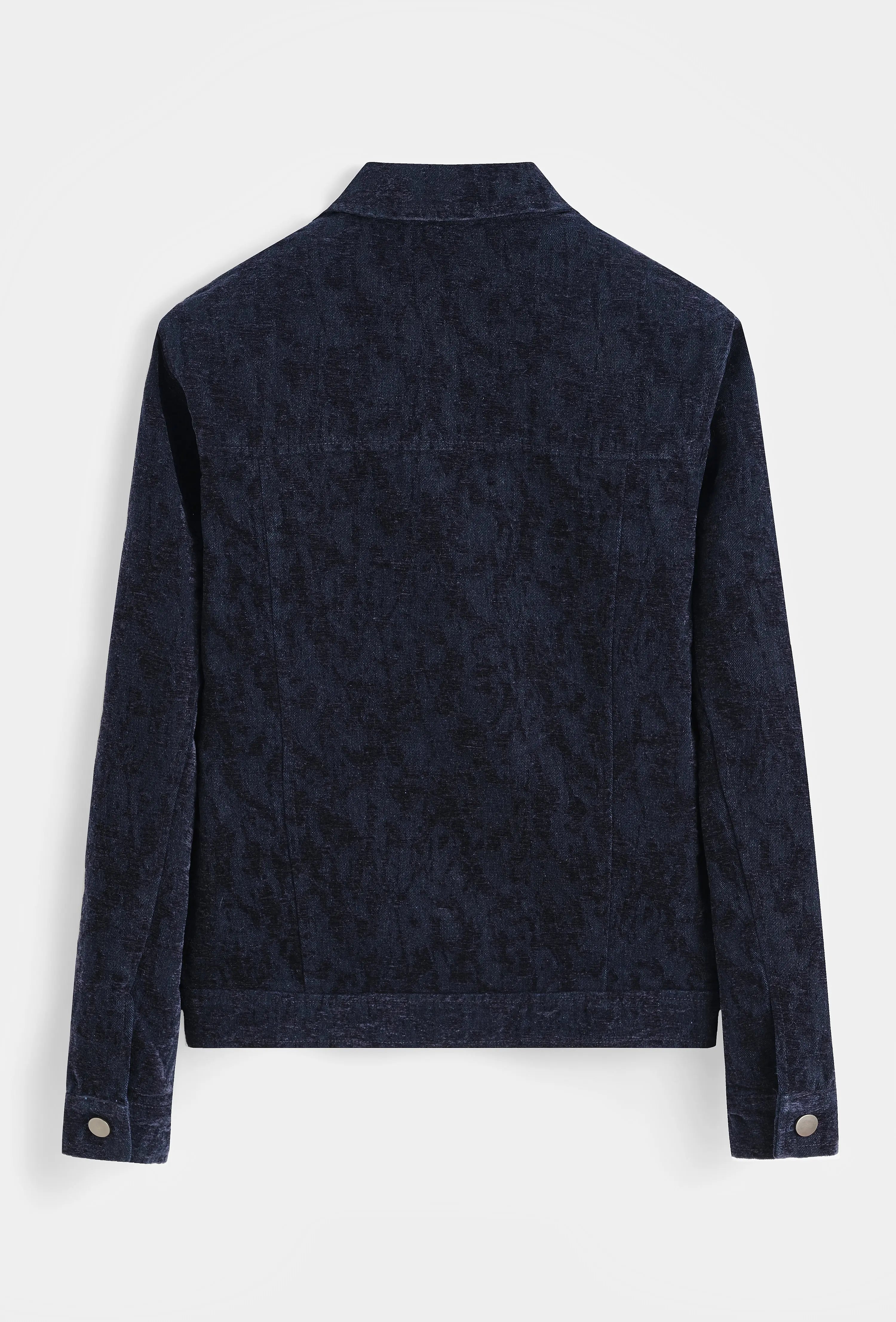 Veste homme texturée à boutons pression – coupe moderne bonhommeboutique