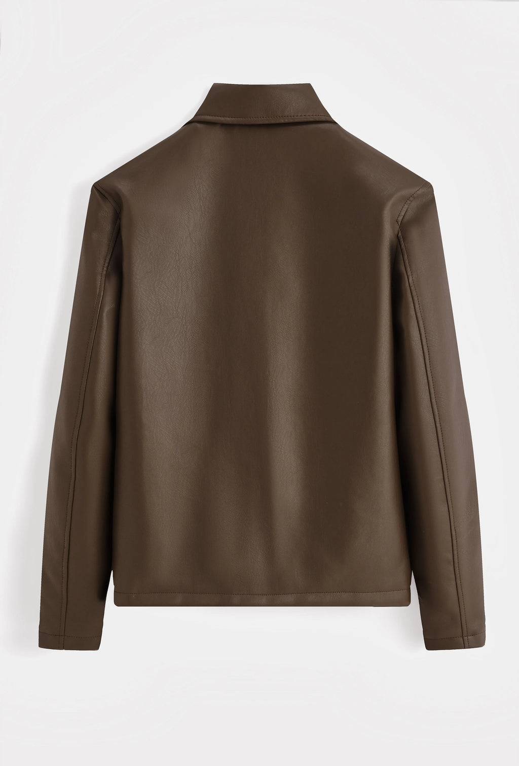 Veste homme effet cuir zippée coupe moderne bonhomme