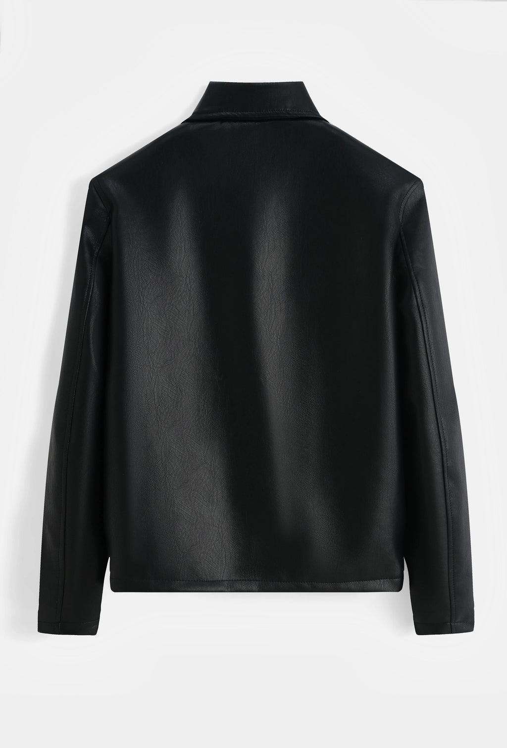 Veste homme effet cuir zippée coupe moderne bonhomme