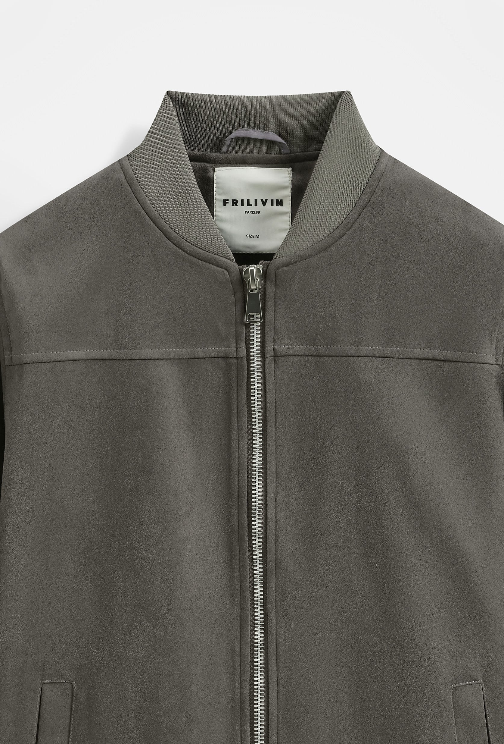 Blouson Bomber Homme Simili Daim