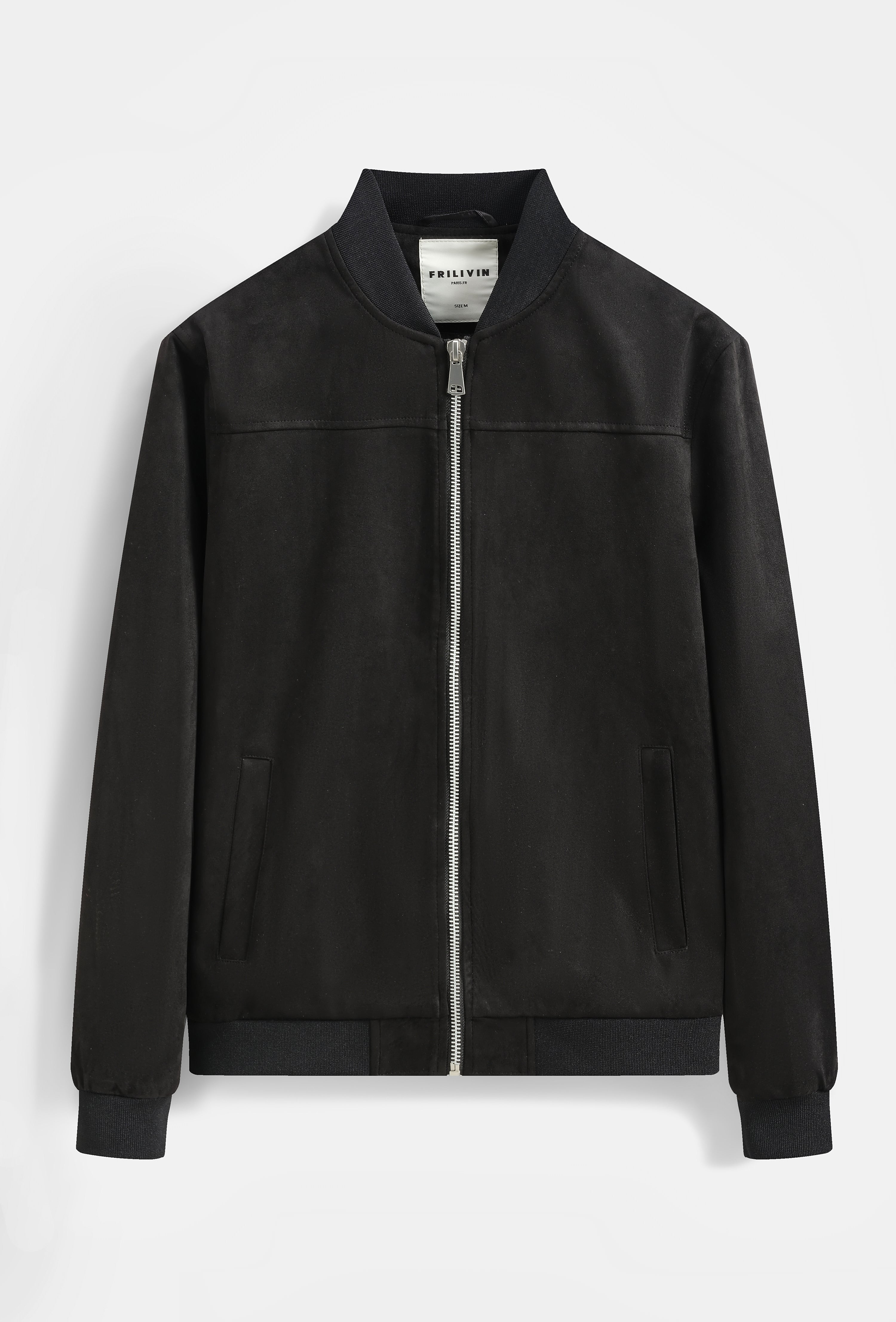 Blouson Bomber Homme Simili Daim