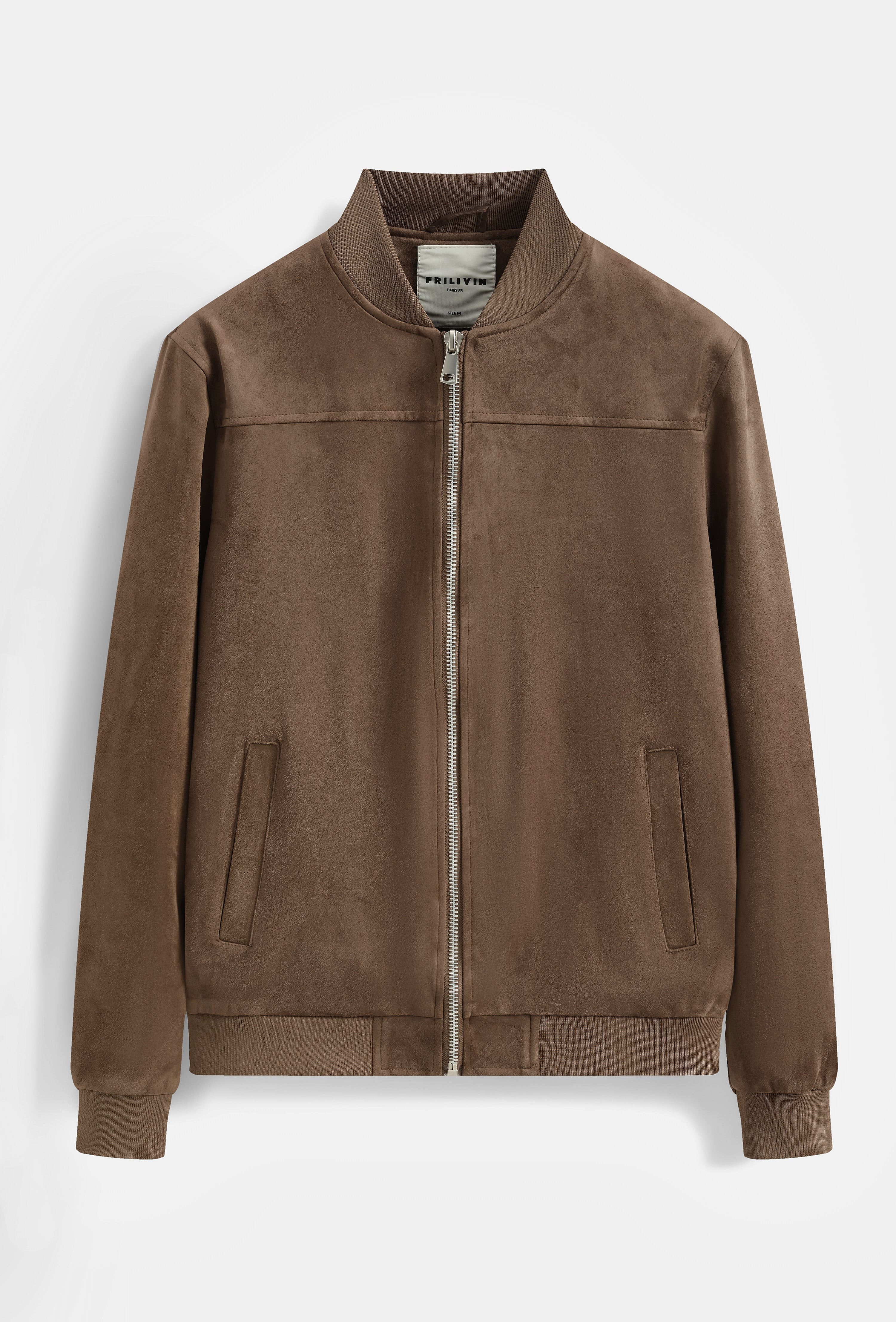 Blouson Bomber Homme Simili Daim