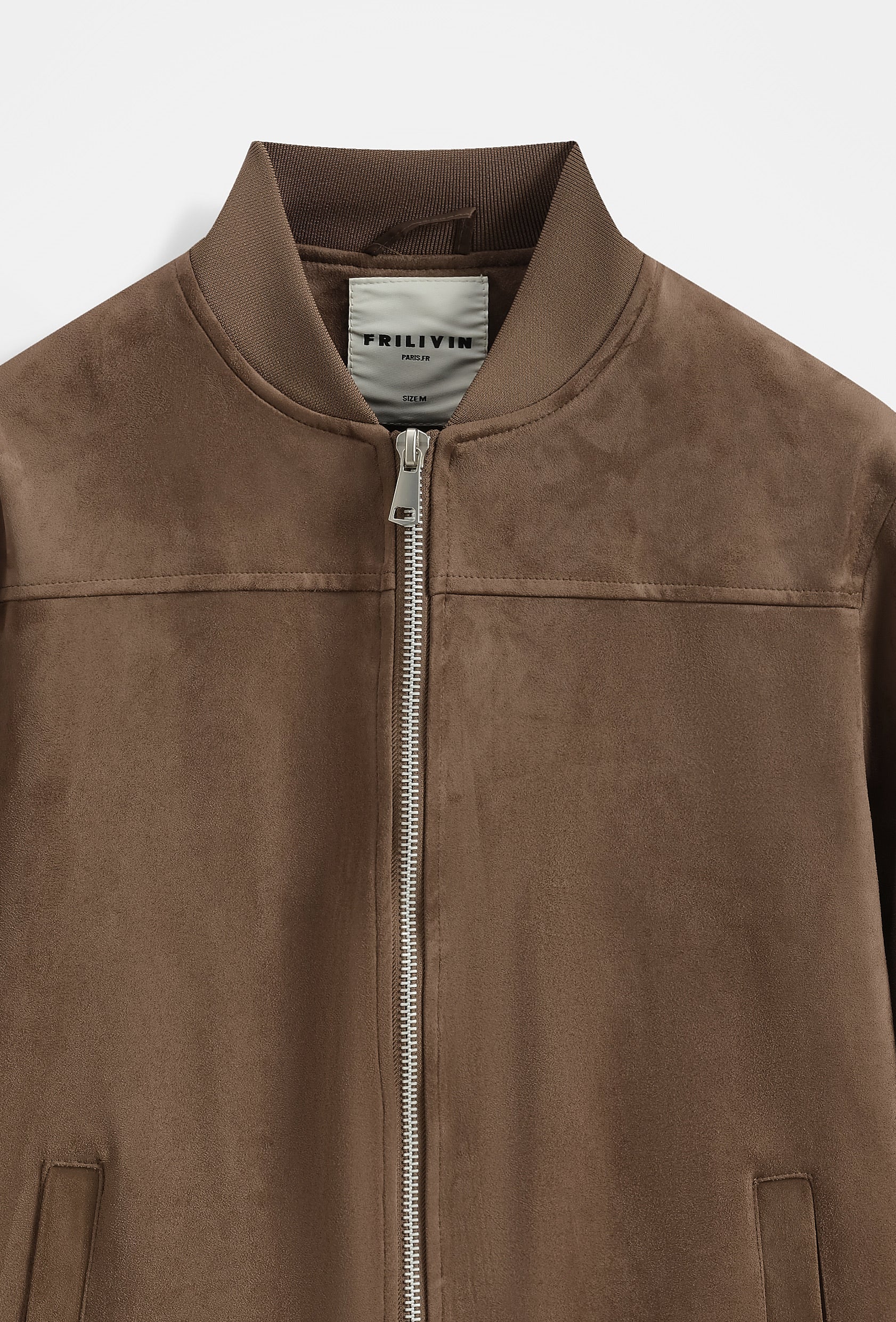 Blouson Bomber Homme Simili Daim