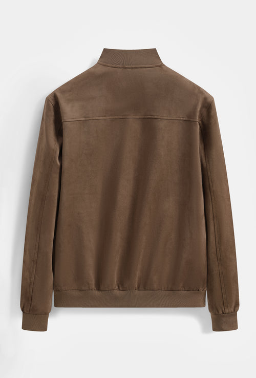 Blouson Bomber Homme Simili Daim