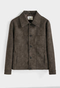 Veste Homme Trucker Simili Cuir Effet Croco