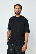 T-shirt homme oversize col rond coupe boxy