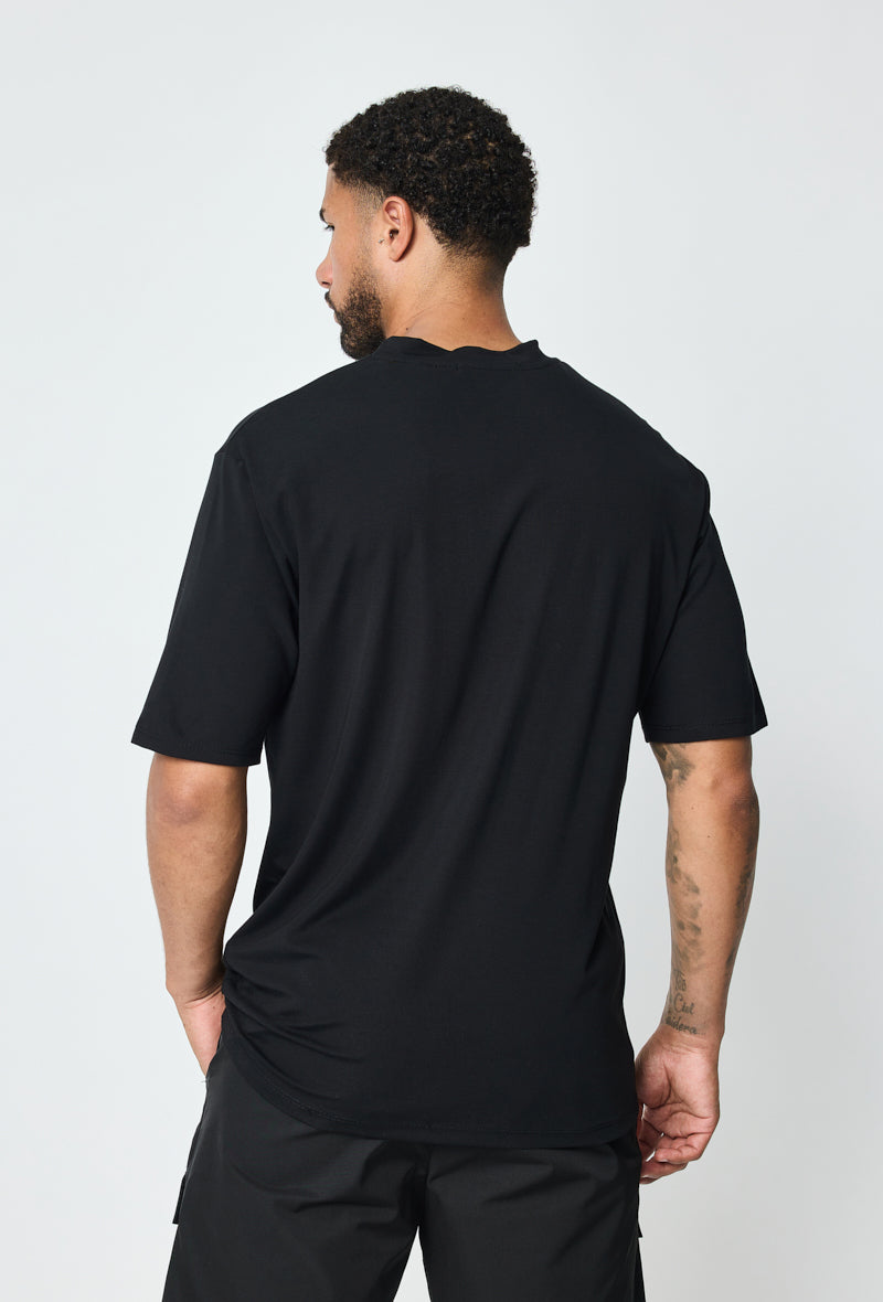 T-shirt homme oversize col rond coupe boxy
