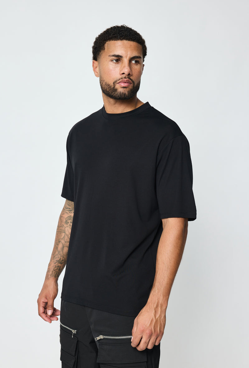 T-shirt homme oversize col rond coupe boxy