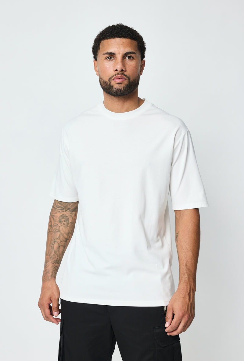 T-shirt homme oversize col rond coupe boxy
