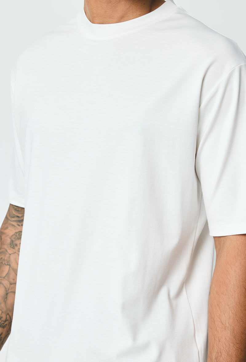 T-shirt homme oversize col rond coupe boxy