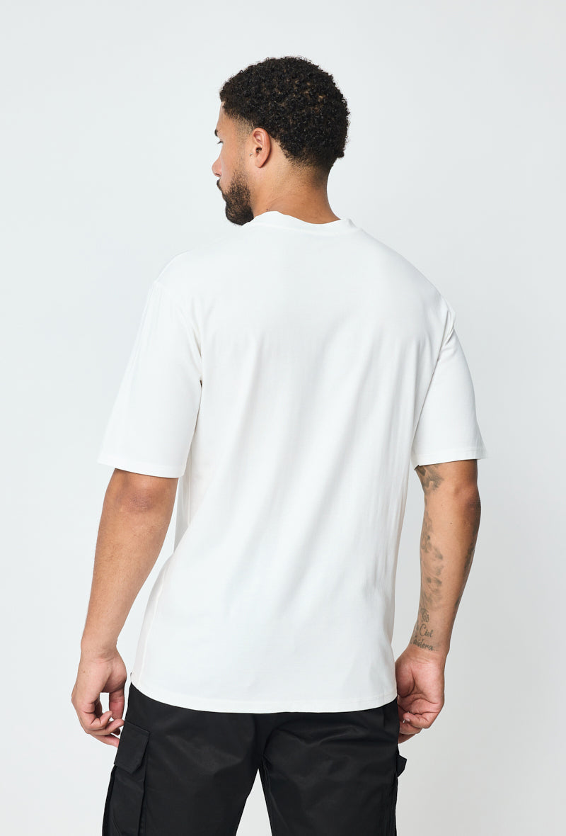 T-shirt homme oversize col rond coupe boxy