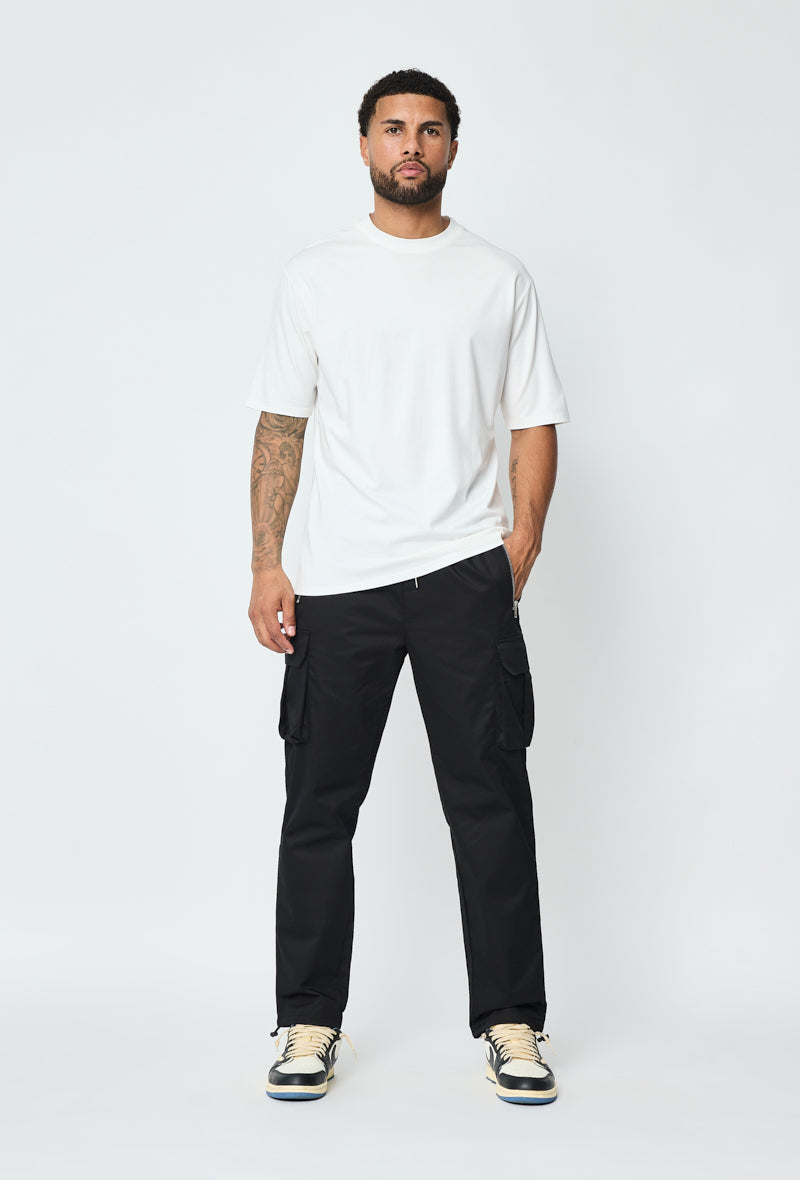 T-shirt homme oversize col rond coupe boxy