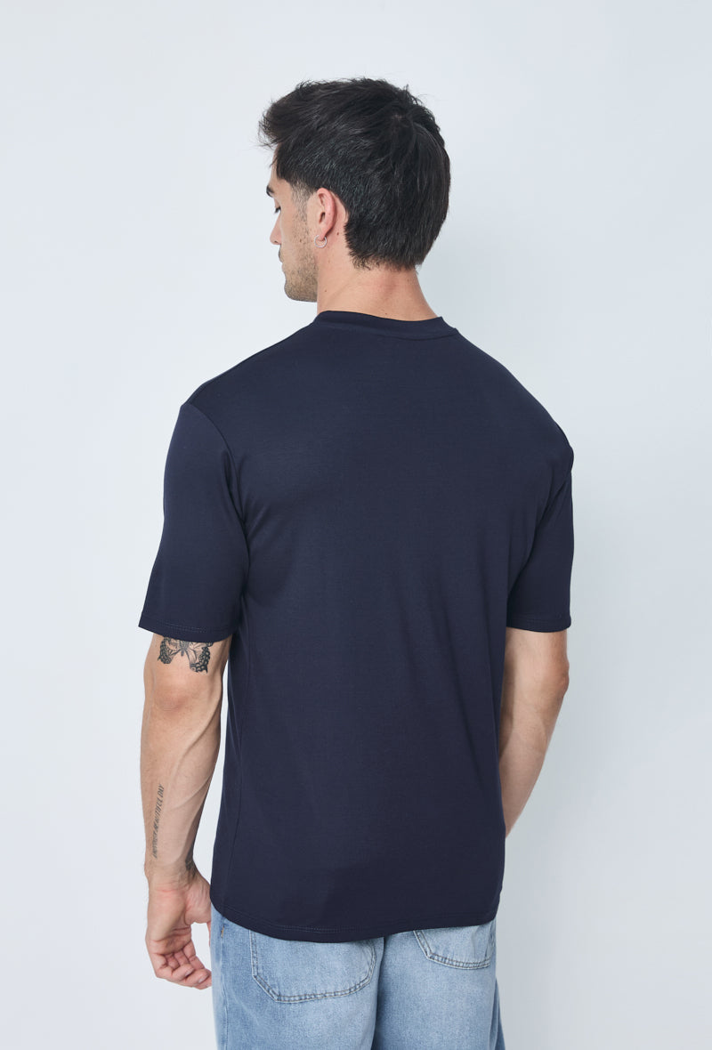 T-shirt homme oversize col rond coupe boxy