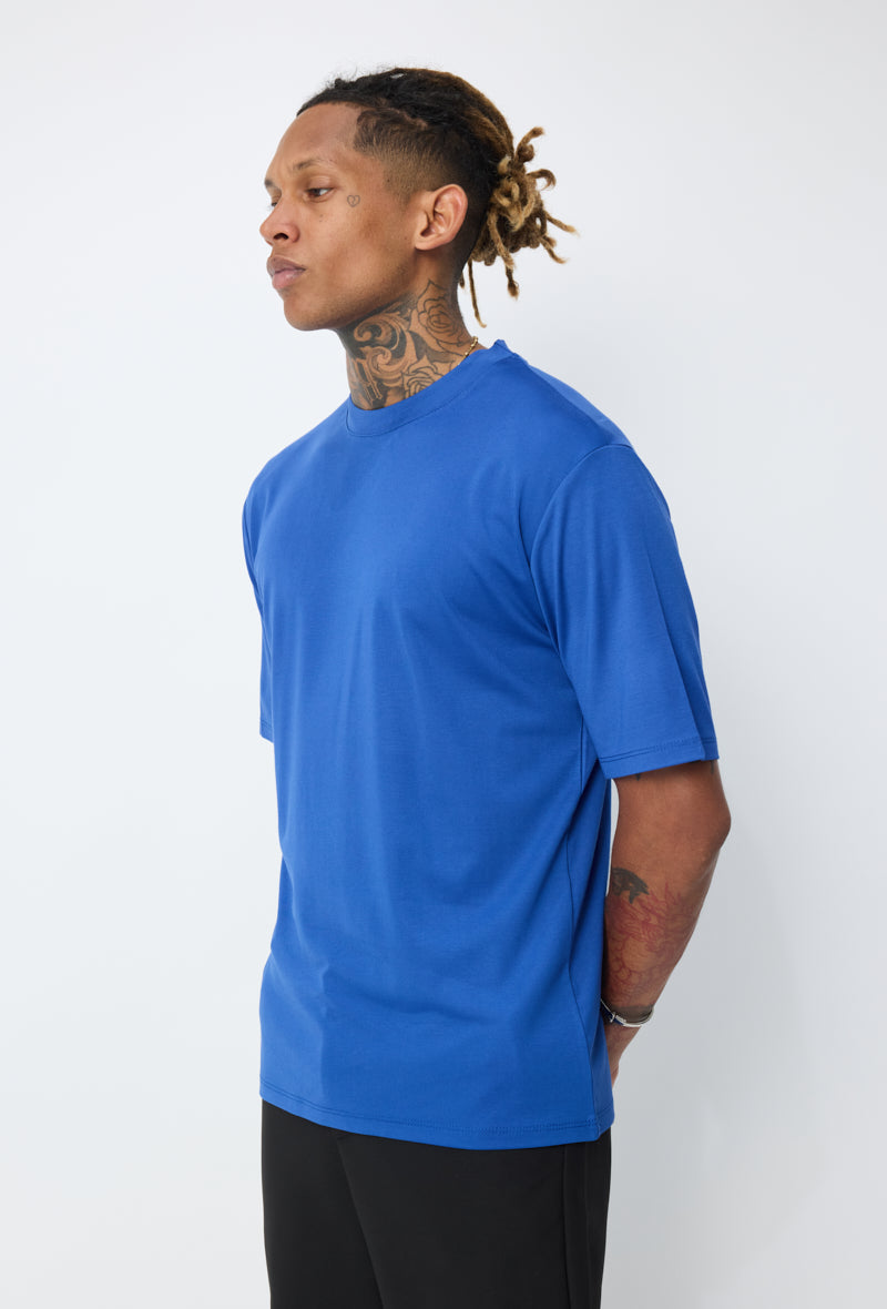 T-shirt homme oversize col rond coupe boxy