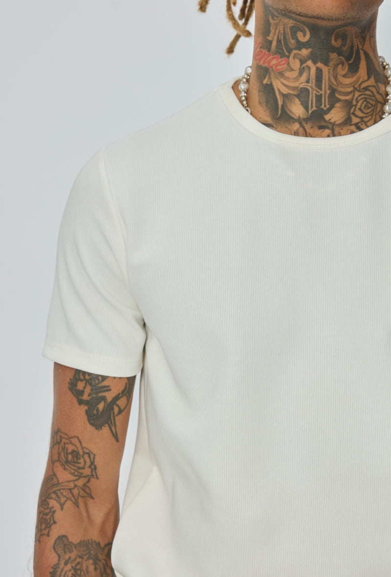 T-shirt homme oversize col rond coupe boxy