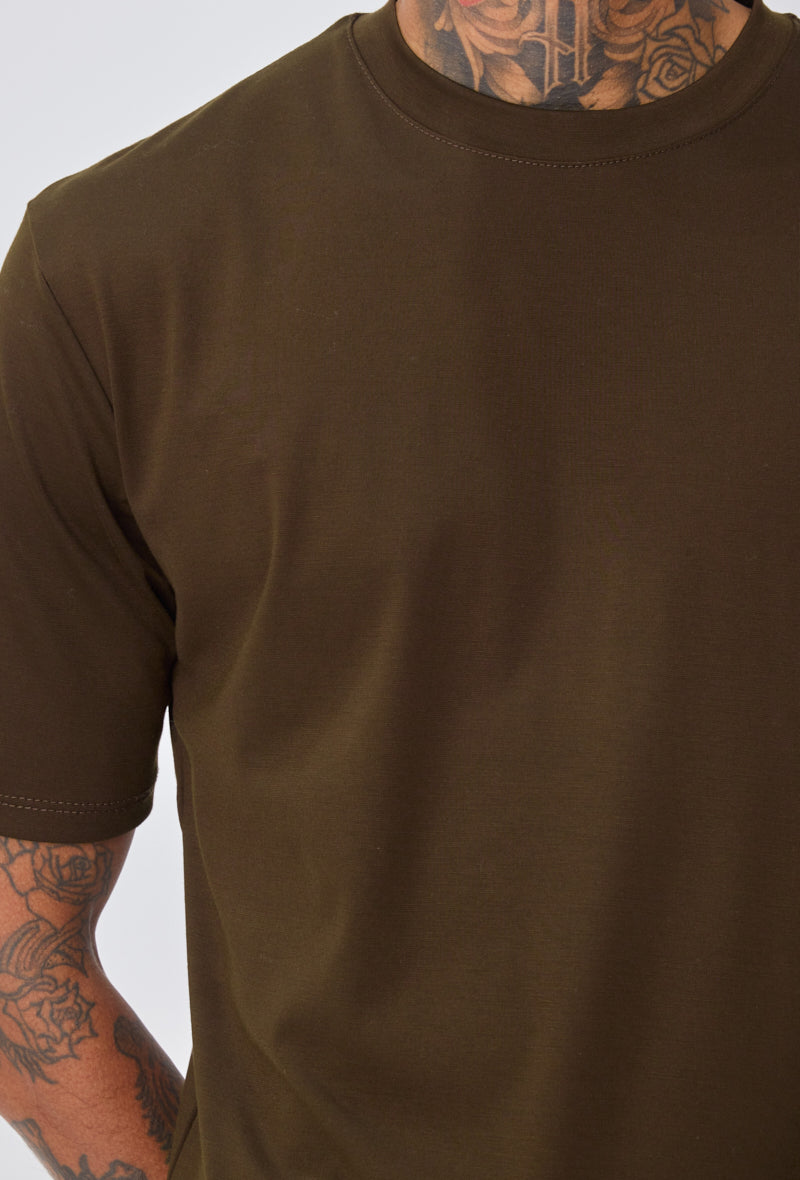 T-shirt homme oversize col rond coupe boxy
