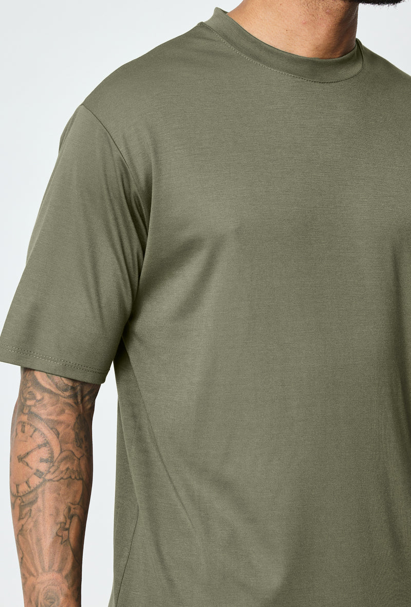 T-shirt homme oversize col rond coupe boxy