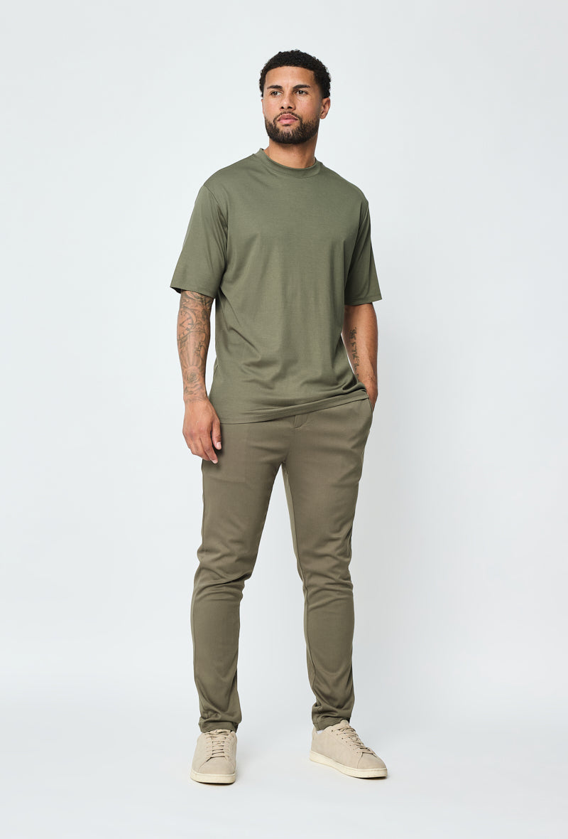 T-shirt homme oversize col rond coupe boxy