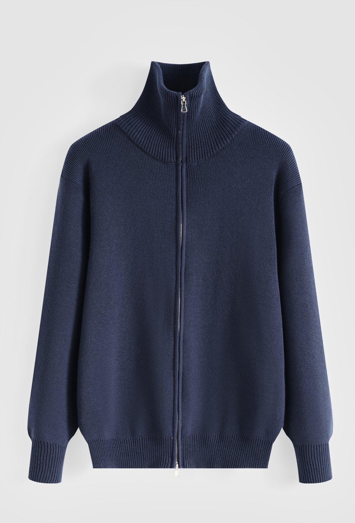 Pull Col Camionneur Demi-Zip Homme Maille Épaisse