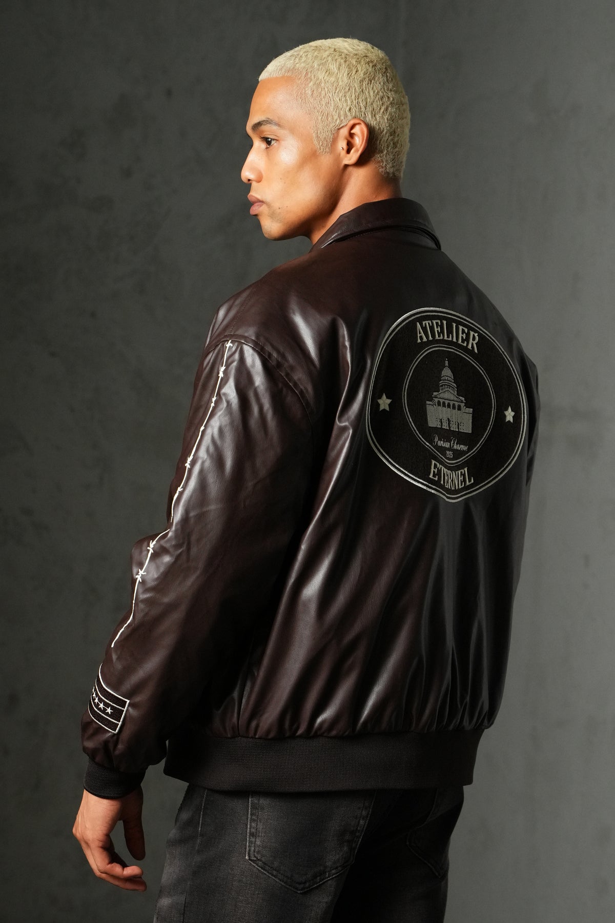 Blouson Teddy Homme Atelier Éternel Similicuir