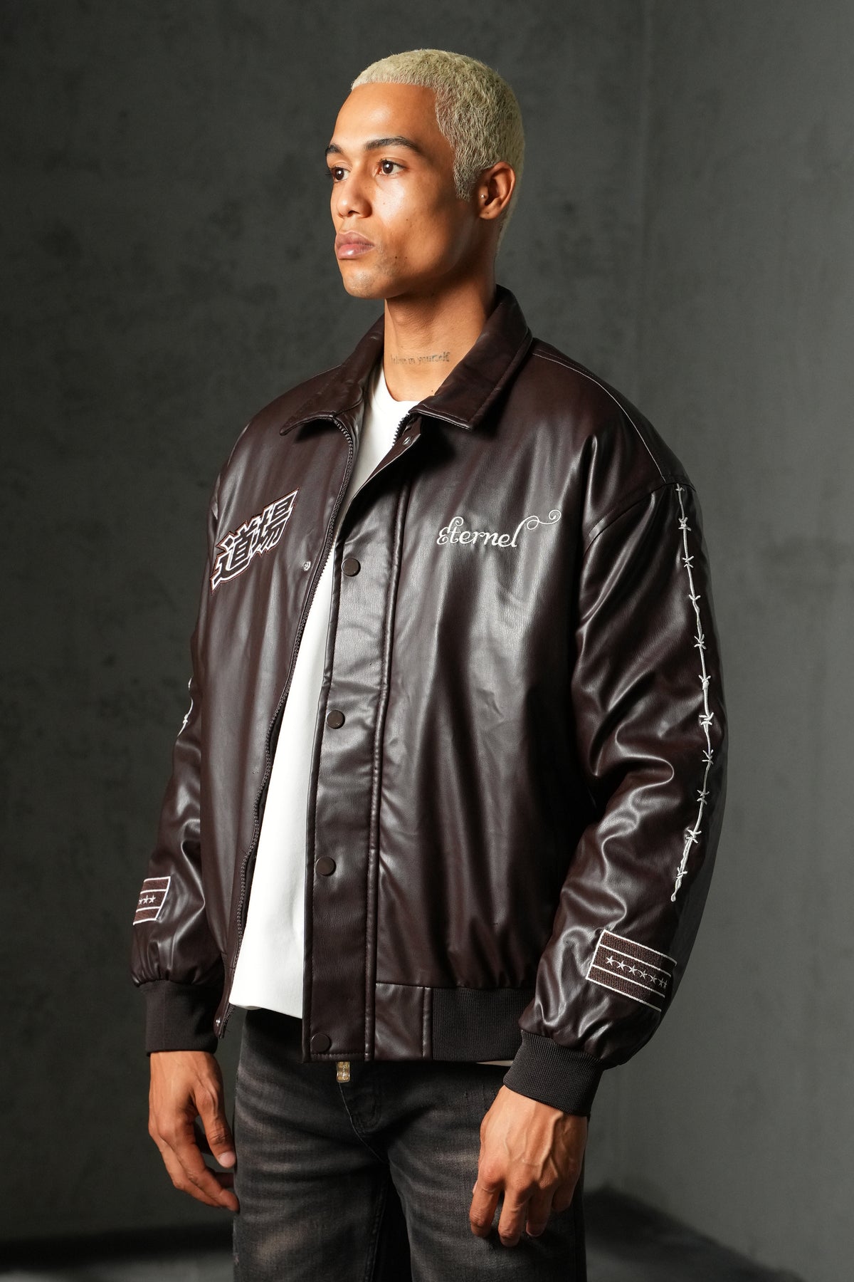 Blouson Teddy Homme Atelier Éternel Similicuir