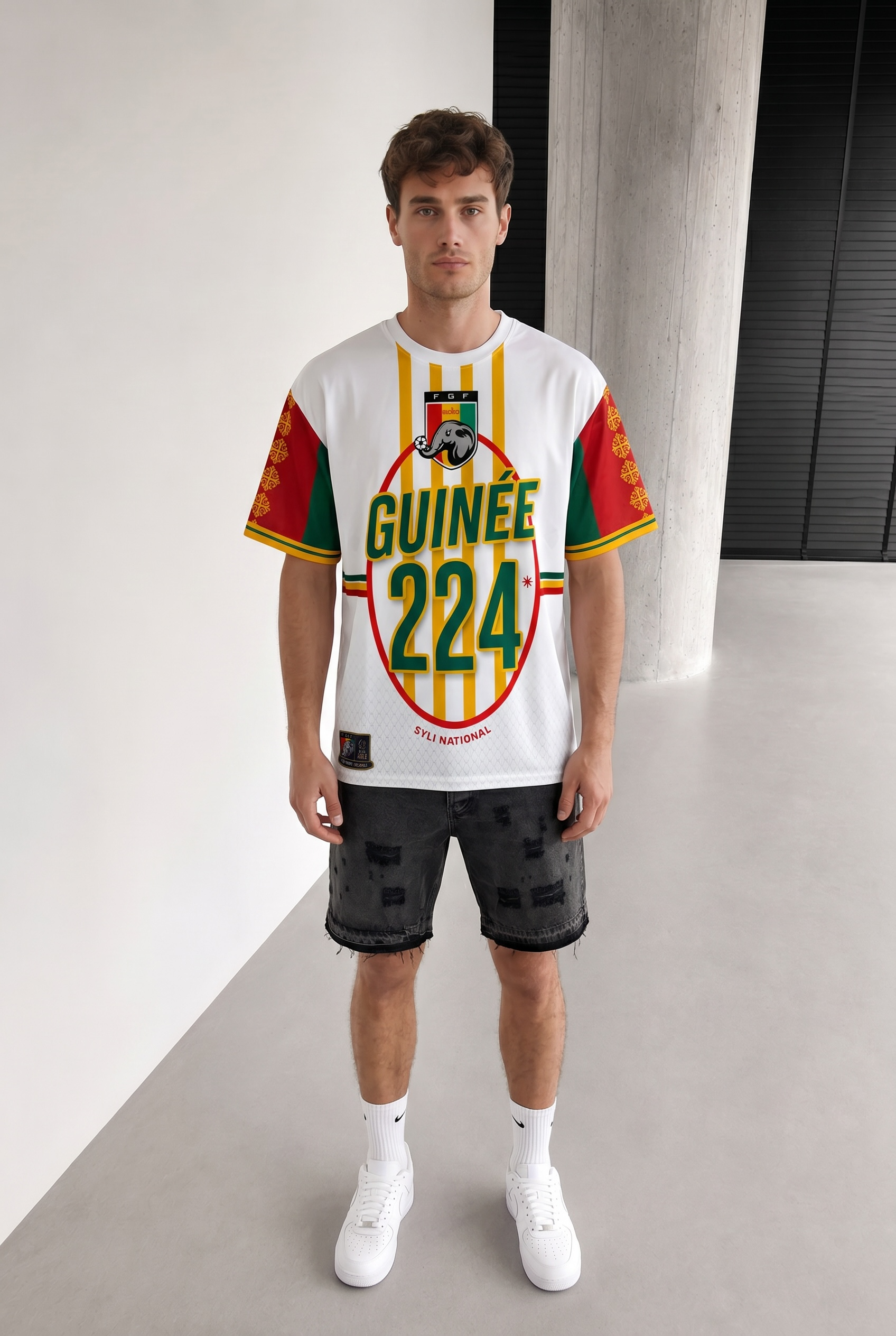 T-shirt Néoprène Guinée 224 – Style streetwear &amp; identité forte