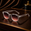 Lunettes de soleil carrées monture transparente épaisse bonhommeboutique