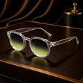Lunettes de soleil carrées monture transparente épaisse bonhommeboutique