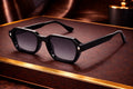 Lunettes de soleil octogonales monture noire épaisse bonhommeboutique