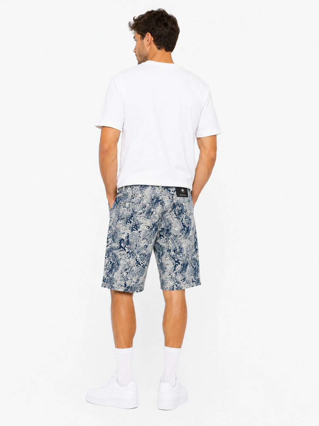 Short en jean imprimé homme – Style streetwear été