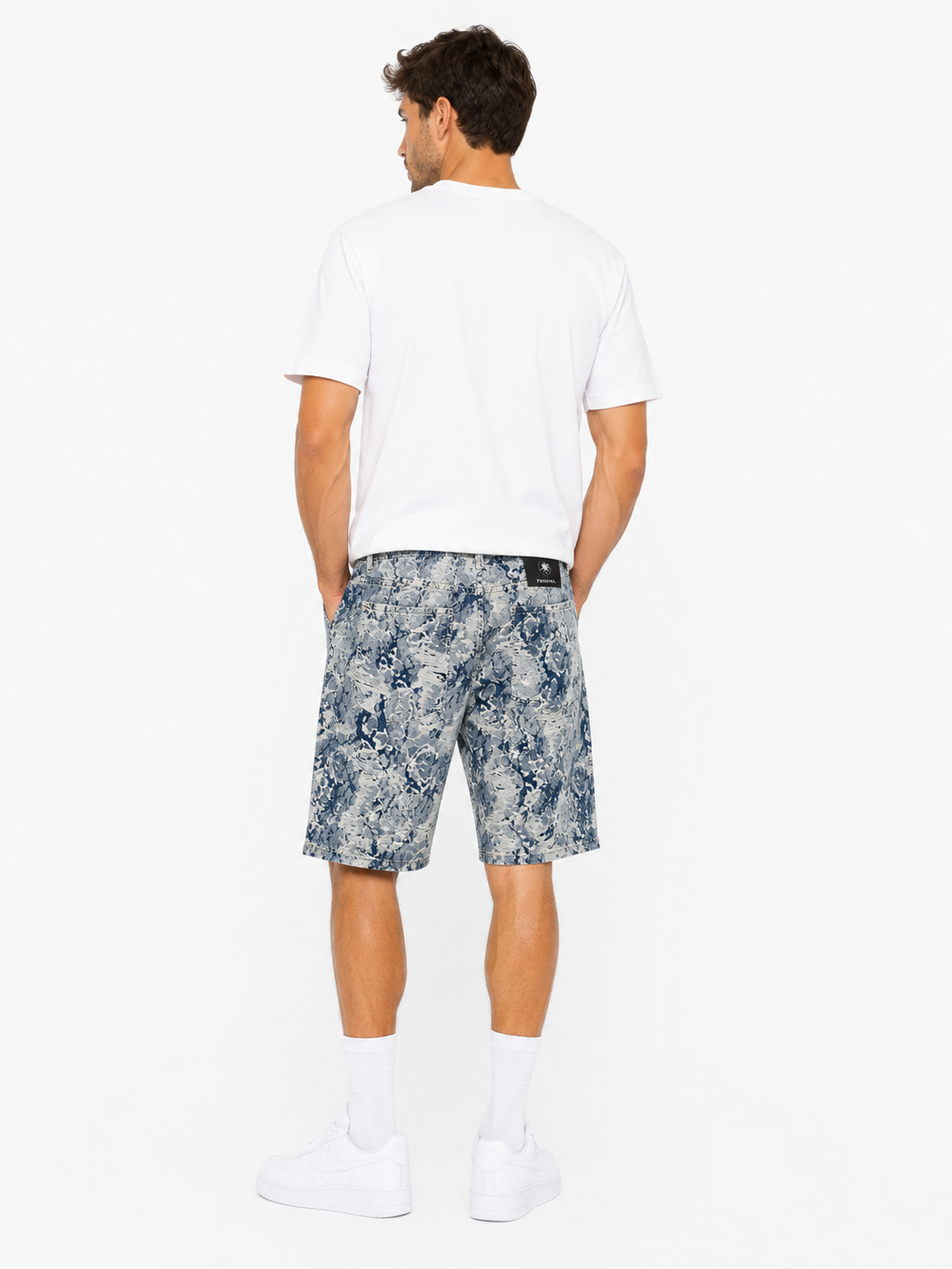 Short en jean imprimé homme – Style streetwear été