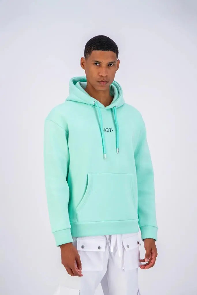 Sweat Capuche aqua Van Gogh bonhomme