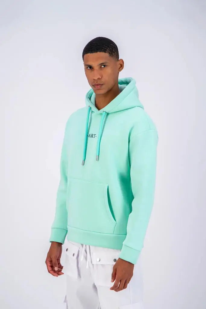 Sweat Capuche aqua Van Gogh bonhomme