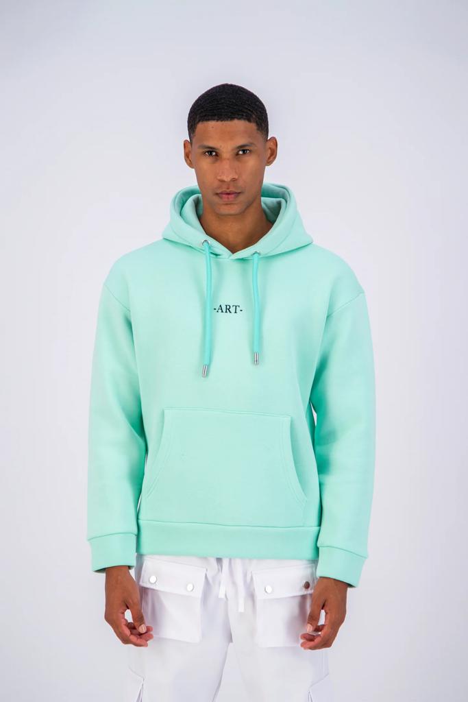 Sweat Capuche aqua Van Gogh