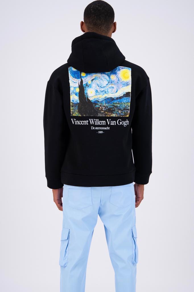 Sweat Capuche van Gogh Noir