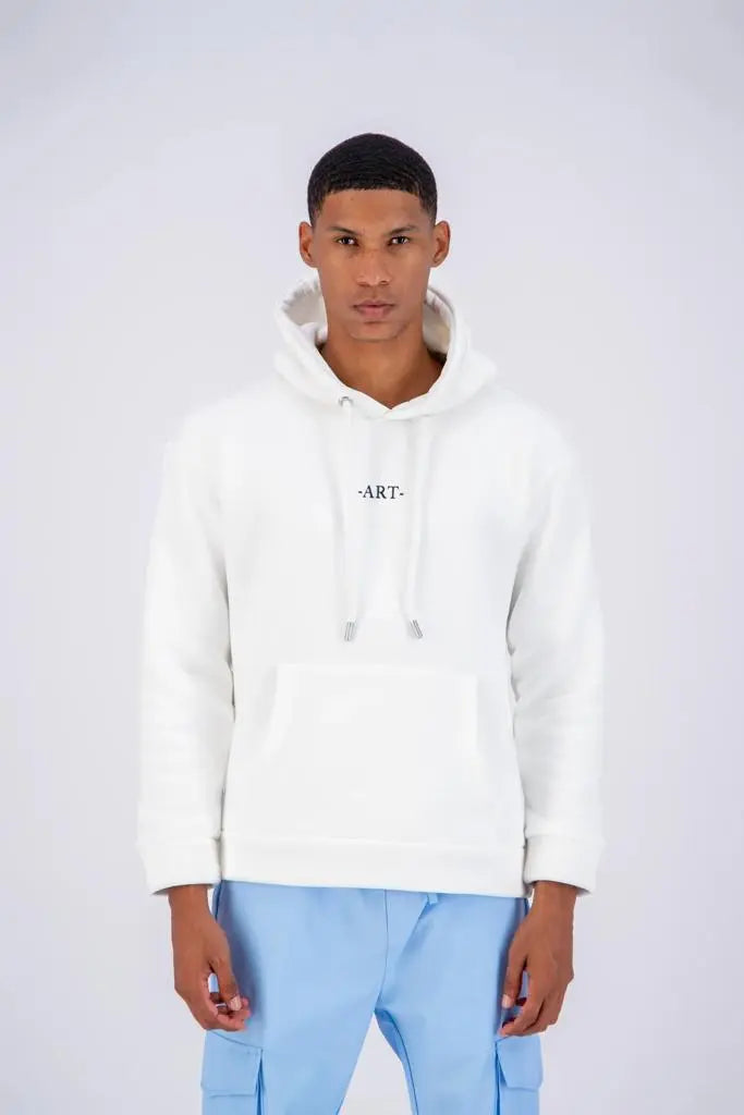 Sweat capuche Van Gogh Blanc bonhomme