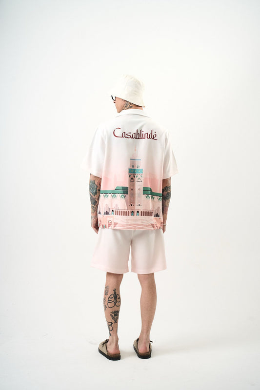 Ensemble Chemise et Short Casablindé Beige