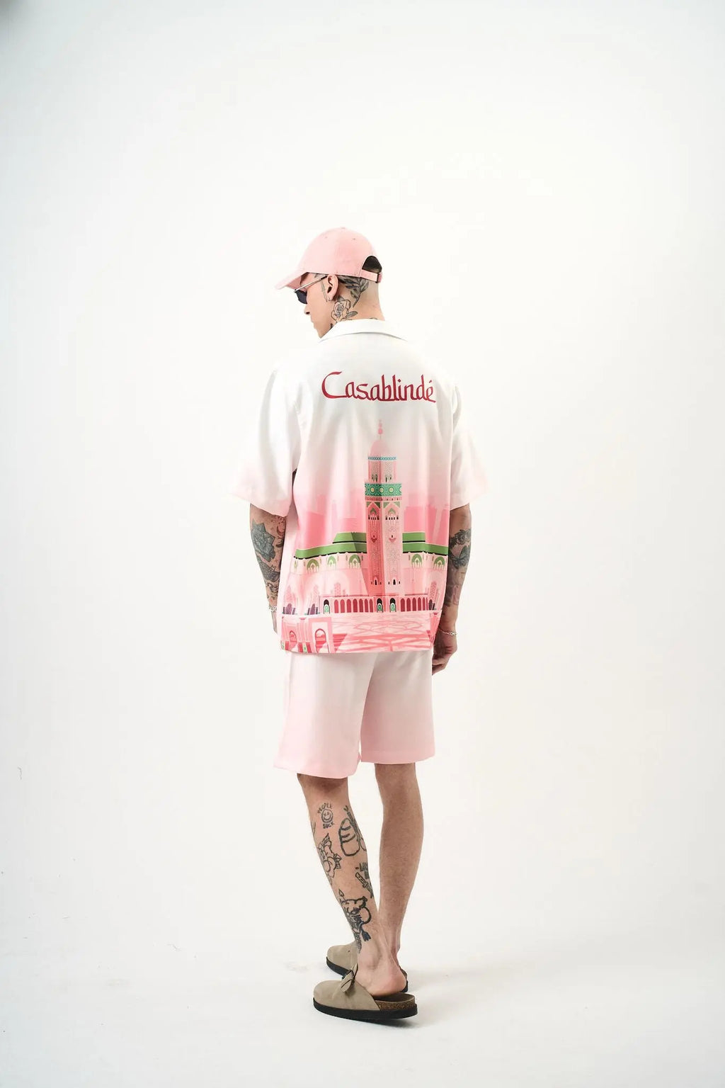 Ensemble Chemise et Short Casablindé Rose bonhomme