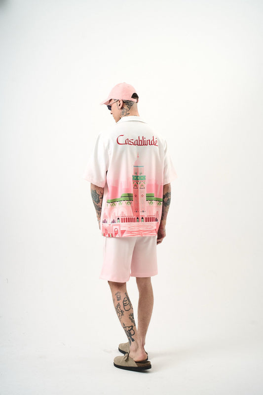 Ensemble Chemise et Short Casablindé Rose
