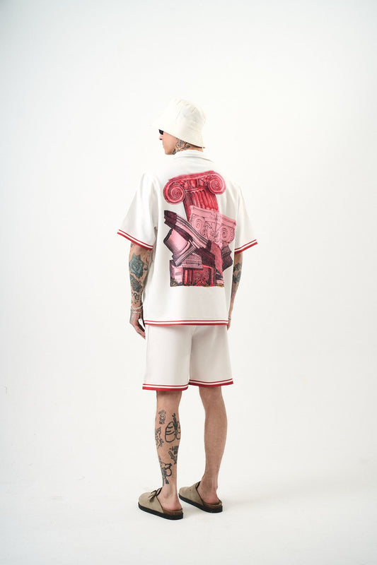 Ensemble Chemise et Short Monument Rouge