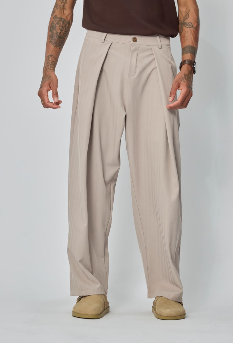 Pantalon homme Large à Pinces Coupe Oversize Fluide